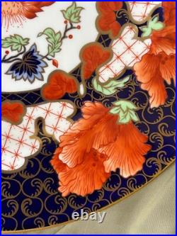 Royal Crown Derby Set of 4 Peony Dinner Plates