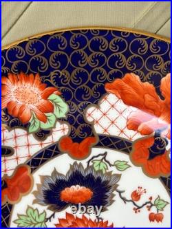 Royal Crown Derby Set of 4 Peony Dinner Plates