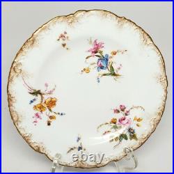 Royal Crown Derby Set of 6 Aesthetic Floral Gilt Bread Plates 1891 England