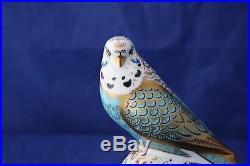 Royal Crown Derby Sky Blue Budgerigar Paperweight Boxed MMVII