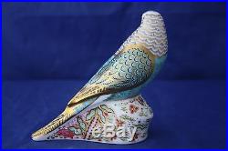 Royal Crown Derby Sky Blue Budgerigar Paperweight Boxed MMVII