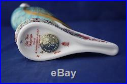 Royal Crown Derby Sky Blue Budgerigar Paperweight Boxed MMVII
