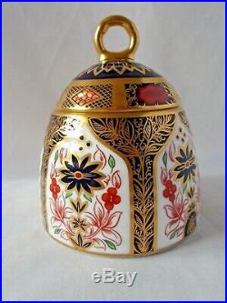 Royal Crown Derby Solid Gold Band 1128 Imari Lidded Honey Pot Dated 2012