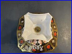 Royal Crown Derby Solid Gold Band Imari Dolphin Centerpiece Bowl Ret. $5,780 1st