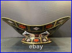 Royal Crown Derby Solid Gold Band Old Imari 1919 Handled Basket 1st Quality