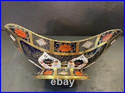 Royal Crown Derby Solid Gold Band Old Imari 1919 Handled Basket 1st Quality