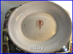 Royal Crown Derby Solid Gold Band Old Imari Centerpiece Basket 1919 1st Quality