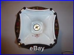 Royal Crown Derby Solid Gold Band Old Imari Dolphin Centerpiece Retail $3,250