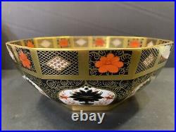 Royal Crown Derby Solid Gold Band Old Imari Octagonal Veg Bowl 1st Quality