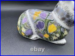 Royal Crown Derby Springtime Bunny Paperweight 2017 22k Gold Imari Bone China