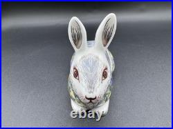 Royal Crown Derby Springtime Bunny Paperweight 2017 22k Gold Imari Bone China