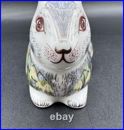 Royal Crown Derby Springtime Bunny Paperweight 2017 22k Gold Imari Bone China