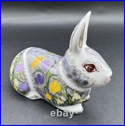 Royal Crown Derby Springtime Bunny Paperweight 2017 22k Gold Imari Bone China