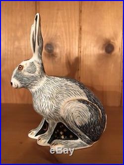 Royal Crown Derby Starlight Hare Gold Button