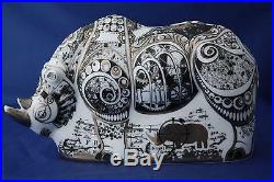 Royal Crown Derby Steampunk Platinum Rhino Paperweight New Unboxed 2nd Quality