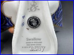Royal Crown Derby Swallow Paperweight Bone China England