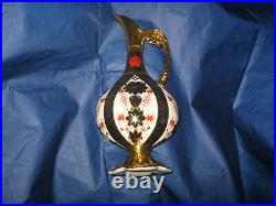 Royal Crown Derby Swan Neck Ewer Pitcher Old Imari 1128 Pattern First Quality