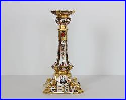 Royal Crown Derby TALL CANDLESTICK Old Imari 1128 Candle Holder 1st Quality