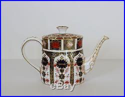 Royal Crown Derby TEAPOT & LID Old Imari 1128 English Bone China