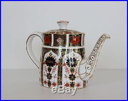 Royal Crown Derby TEAPOT & LID Old Imari 1128 English Bone China