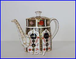 Royal Crown Derby TEAPOT & LID Old Imari 1128 English Bone China