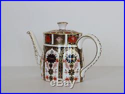 Royal Crown Derby TEAPOT & LID Old Imari 1128 English Bone China