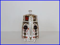 Royal Crown Derby TEAPOT & LID Old Imari 1128 English Bone China