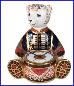 Royal Crown Derby TEDDY BEAR DRUMMER Paperweight Limited Edition 1000