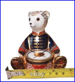 Royal Crown Derby TEDDY BEAR DRUMMER Paperweight Limited Edition 1000