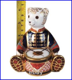 Royal Crown Derby TEDDY BEAR DRUMMER Paperweight Limited Edition 1000