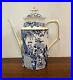 Royal-Crown-Derby-Tall-Coffee-Pot-with-Lid-Blue-Mikado-withGold-Trim-England-RARE-01-nwm