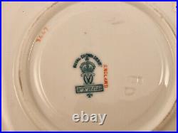 Royal Crown Derby Tea Cup, Saucer & Dessert Plate, Elaborate Raised Gold, Aqua