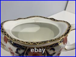 Royal Crown Derby Teapot, cream, and sugar