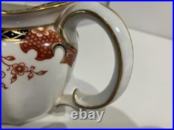 Royal Crown Derby Teapot, cream, and sugar
