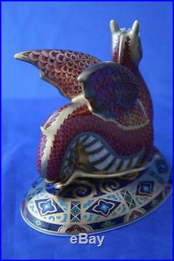 Royal Crown Derby The Wessex Wyvern Dragon Ltd Ed Paperweight Boxed/cert