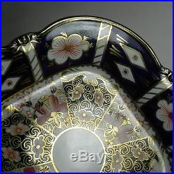 Royal Crown Derby Tiffany Acorn Large Basket Square Server Traditional Imari