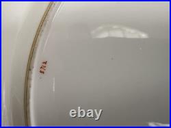 Royal Crown Derby. Tiffany & Co 10 Emerald Parcel-gilt 4pcs Dinner Plates set