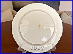 Royal Crown Derby. Tiffany & Co 10 Emerald Parcel-gilt 4pcs Dinner Plates set