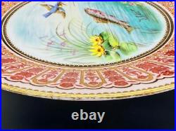 Royal Crown Derby Tiffany Co. Hand Painted Fish Scenes 9 Plates(Set of 4) C Royal Crown Derby Tiffany Co. Hand Painted Fish Scenes 9 Plates(Set of 4) C