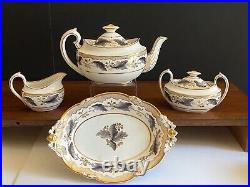 Royal Crown Derby -Tiffany Co. Tea/coffee service, 4pc, large size, ca. 1940, FAB