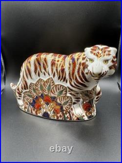 Royal Crown Derby Tiger Elephant & Mystical Beasts Bull Set MINT