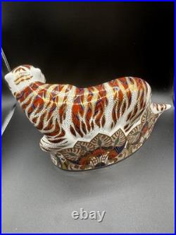 Royal Crown Derby Tiger Elephant & Mystical Beasts Bull Set MINT