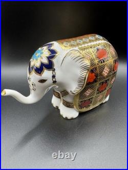 Royal Crown Derby Tiger Elephant & Mystical Beasts Bull Set MINT