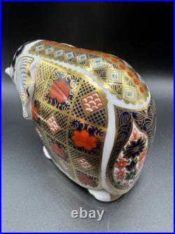Royal Crown Derby Tiger Elephant & Mystical Beasts Bull Set MINT