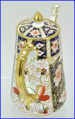 Royal Crown Derby Traditional Imari 2451 4 Cup Coffee Pot