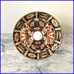 Royal Crown Derby Traditional Imari 2451 Demitasse Cup Saucer Plate Trio