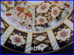Royal Crown Derby Traditional Imari 2451 Set Of 6 Dinner Plates 10 1/2