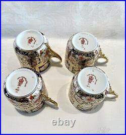 Royal Crown Derby Traditional Imari 2451 demitasse c/s (4 Each) 5 Saucers