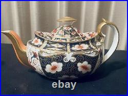 Royal Crown Derby Traditional Imari Antique Mini 2 Cup Tea Pot Made For Tiffanys