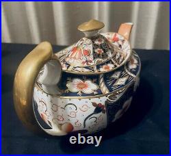 Royal Crown Derby Traditional Imari Antique Mini 2 Cup Tea Pot Made For Tiffanys